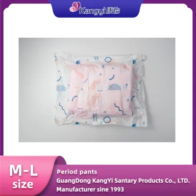 Manufacturer High Quality Soft Cotton Period Lady Pants M/L / Woman Sanitary Napkin/ Period Pants