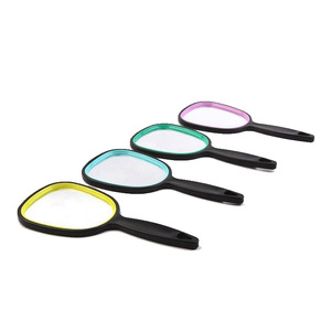 mini size cosmetic pocket makeup mirror with handle