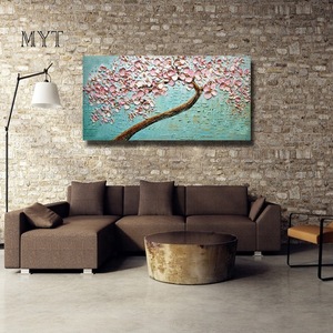 Modern Oil Painting  Hot Sale Discount Pink Tree 3D Flower Nail Art Decorations