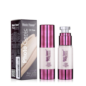 Music Flower Face Makeup Waterproof Concealer Cream Full Cover Liquid Foundation For Make Up Base SPF25