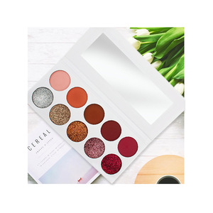 New High Quality custom logo diy color glitter eyeshadow makeup palette