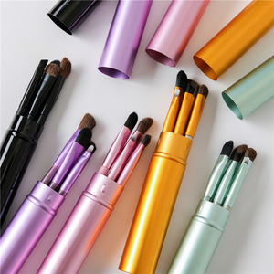 New Professional Eyeshadow Brushes Set Kits 5 pcs Makeup Brushes For Eye Makeup Tool Kit + Round Tube