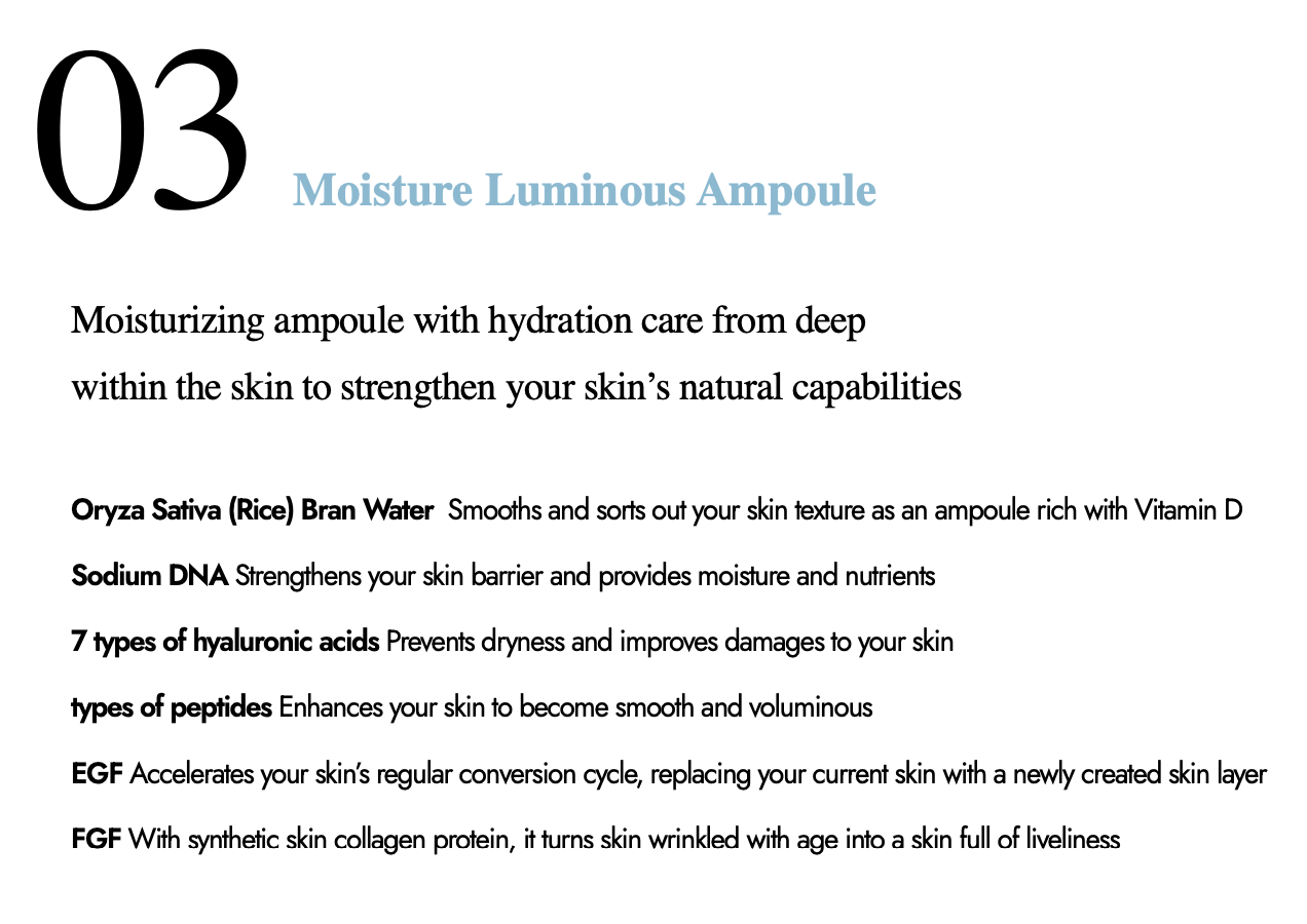 [ODEAR] Moisture Luminous Ampoule