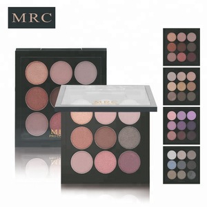 OEM wholesale makeup pressed glitter eyeshadow palette with luxury packaging