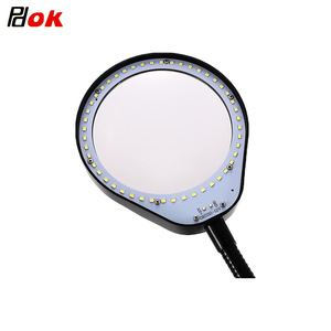 PDOK LED Clip Table Lamp Salon Magnifier Lamp Tattoo Lamp Magnifying Glass With Light Tattoo Kits