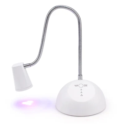 Portable Desktop Lotus Desk Lamp UV Lamp Focused Beam USB Rechargeable Nail Lamp Cordless Mini battery 18W Cordless UV LED Nail Lamp for Curing