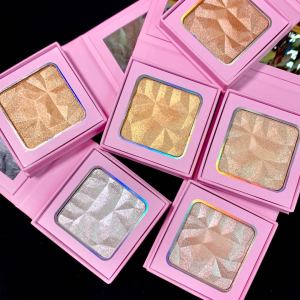 Private Label Brand Pink Shell Highlight Bronze DIY No Logo Custom Highlight Palette