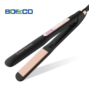 Private Label Hair Styling Tools titanium rose gold hair straightener professional