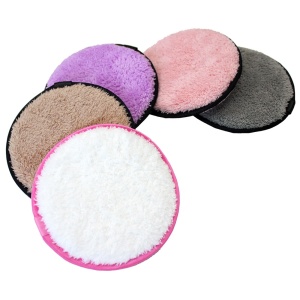 Private Label Round Makeup Remover Towel Microfiber Makeup Remover Pad