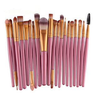 Professional 20 pcs set Makeup Brush Set tools Cosmetic Toiletry Kit Make Up Brush Set Soft Synthetic Hair