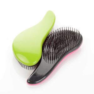 Salon Styling Anti-static Hair comb Fashion Plastic Detangling Handle Hairbrush