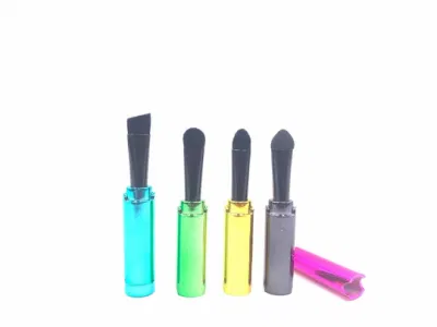 Separable Portable 4 in 1 Eyebrow Eyeshadow Brush Makeup Tools Colorful Cosmetic Brush Set