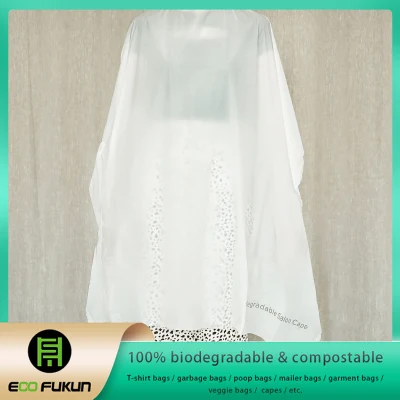 TUV Certificated Home Compostable Disposable Hairdressing Capes