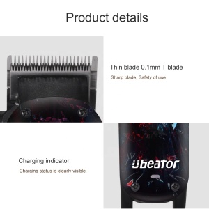 Ubeator Professional  Hair Clipper Shaving Cut Machine wireless clipper beards Ice Fire Skull Design hair shaver Hair Trimmer