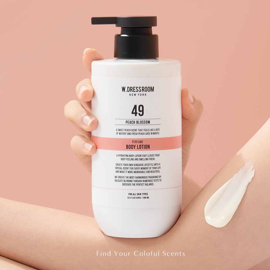 (W.DRESSROOM) Jojoba OilPerfume Body Lotion [No.49 Peach Blossom] 500ml