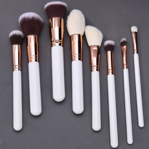 Professional 15PCS Makeup Brush Set with Rose Gold Ferrule – Low MOQ OEM Private Label Supplier
