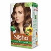 Nisha Creme Hair Color for Women - Golden Brown, 60g+60ml, Long-lasting, 100% Grey Coverage Permanent Hair Colour for Soft, Shiny, Healthy Hair