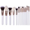Professional 15PCS Makeup Brush Set with Rose Gold Ferrule – Low MOQ OEM Private Label Supplier