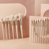Custom Logo 14Pcs Premium Makeup Brush Set Luxury Champagne Gold Synthetic Hair Cosmetics Brush Kit OEM/ODM Manufacturer