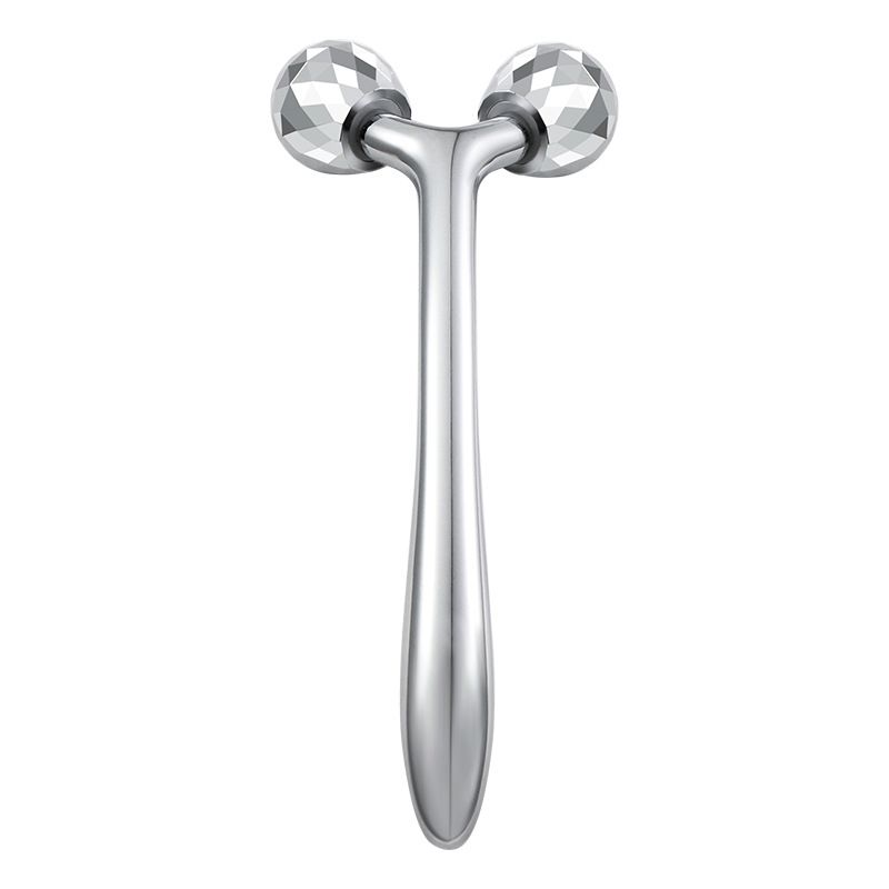 Y-Shape Metal Zinc Alloy Face Roller Massage Stick 3D Rolling V Face Lifting Massager