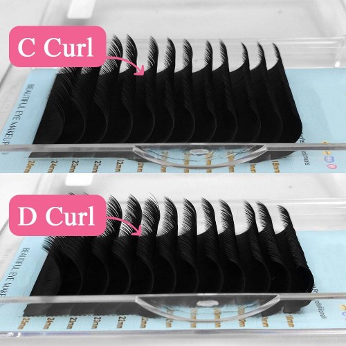 BlingBlang Handmade Natural Vegan Lash Extensions 8-15mm CC Curl Cashmere Matte Soft 0.07mm