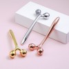 Y-Shape Metal Zinc Alloy Face Roller Massage Stick 3D Rolling V Face Lifting Massager