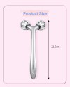 Y-Shape Metal Zinc Alloy Face Roller Massage Stick 3D Rolling V Face Lifting Massager