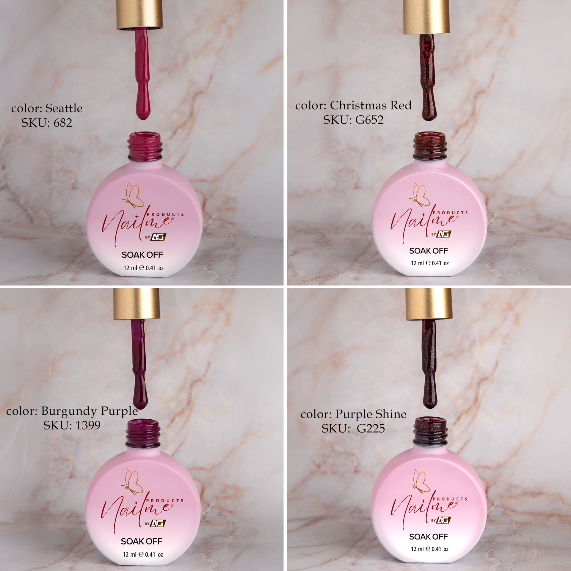 LED Gel Nail polish different colors