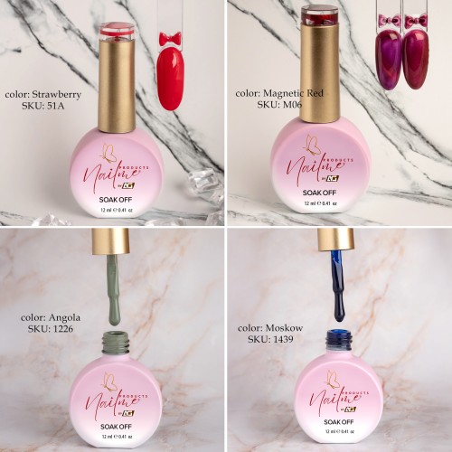 LED Gel Nail polish different colors