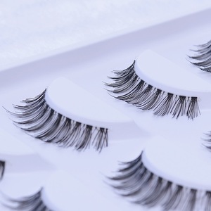 100% human hair made false eyelash various style