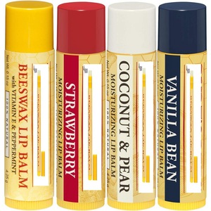 100% Natural Moisturizing Lip mask Balm, Original Beeswax with Vitamin E & Peppermint Oil