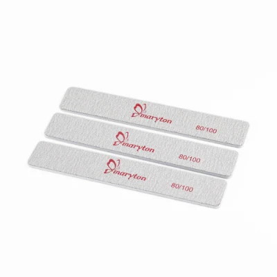 100/180 Grits Nail File Professional Double Sided Plastic Emery Board