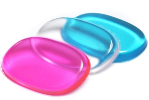 2 Pack Silicone Transparent Washable Foundation Powder Puff, Silicone Makeup Sponge