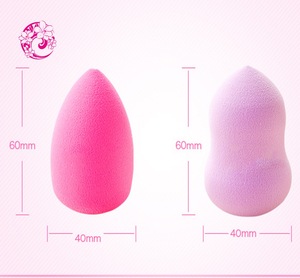 2017 hot Sell Colorful Water Droplets Shape Cosmetic Powder Foundation Sponge Puff makeup sponge