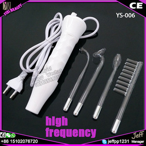 4 different shapes glass tubes hand-holding high frequency instrument for facial care