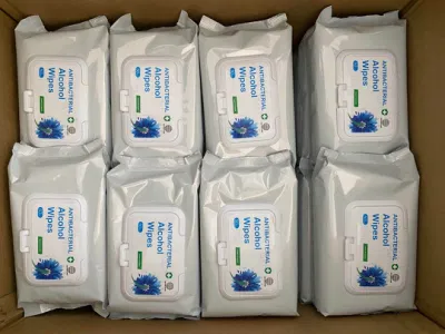 75% Alcohol Wet Wipes Antiseptic Cleaning Disinfectant Wipes 50 Sheets/Pack Wet Wipes