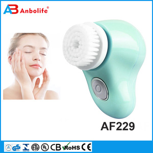 Anbolife Bijou Skin Beauty Care Tool Travel Electronic Silicone Rotating Face and Body Deep Cleansing Set/Cleanser Washing Brush