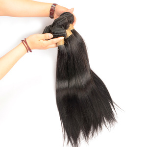Can Be Dyed or Bleached Indian Human Hair Extention 100% Virgin Indian Silky Straight Hair
