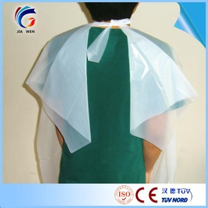 CE ISO9001 Factory Kitchen cleaning plastic hairdresser capes and aprons