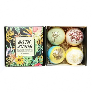 colorful mold exquisite packing box  Vegan Moisturizing Organic Private Label Handmade DIY Bath Bombs