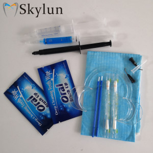 Customized private label wholesale dental whitening kit teeth Whitener Syringes Bleaching Gel whitening kit