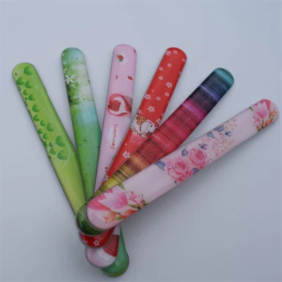 Eco-Friendly Nano Polishing Glass Round Nail File in PVC Case Sleeve NF7058