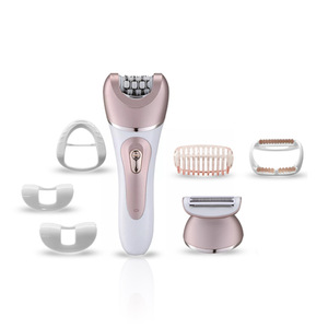 Electric Ladies Washable Hair Removal Trimmer 5 in 1 Epilator With Callus Remover