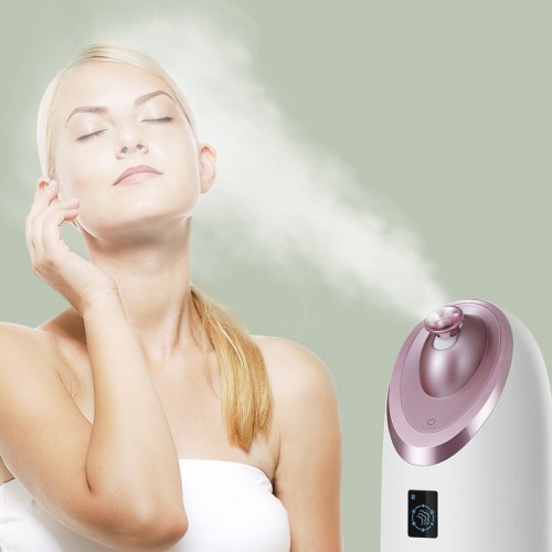 Facial Steamer Nano Ionic Face Steamer for Home Facial Warm Mist Humidifier Atomizer Electric 1 Second for Cold /1 Min for Warm