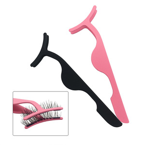 Fashion cosmetic clip tool customized private label stainless steel mini eyelash clip
