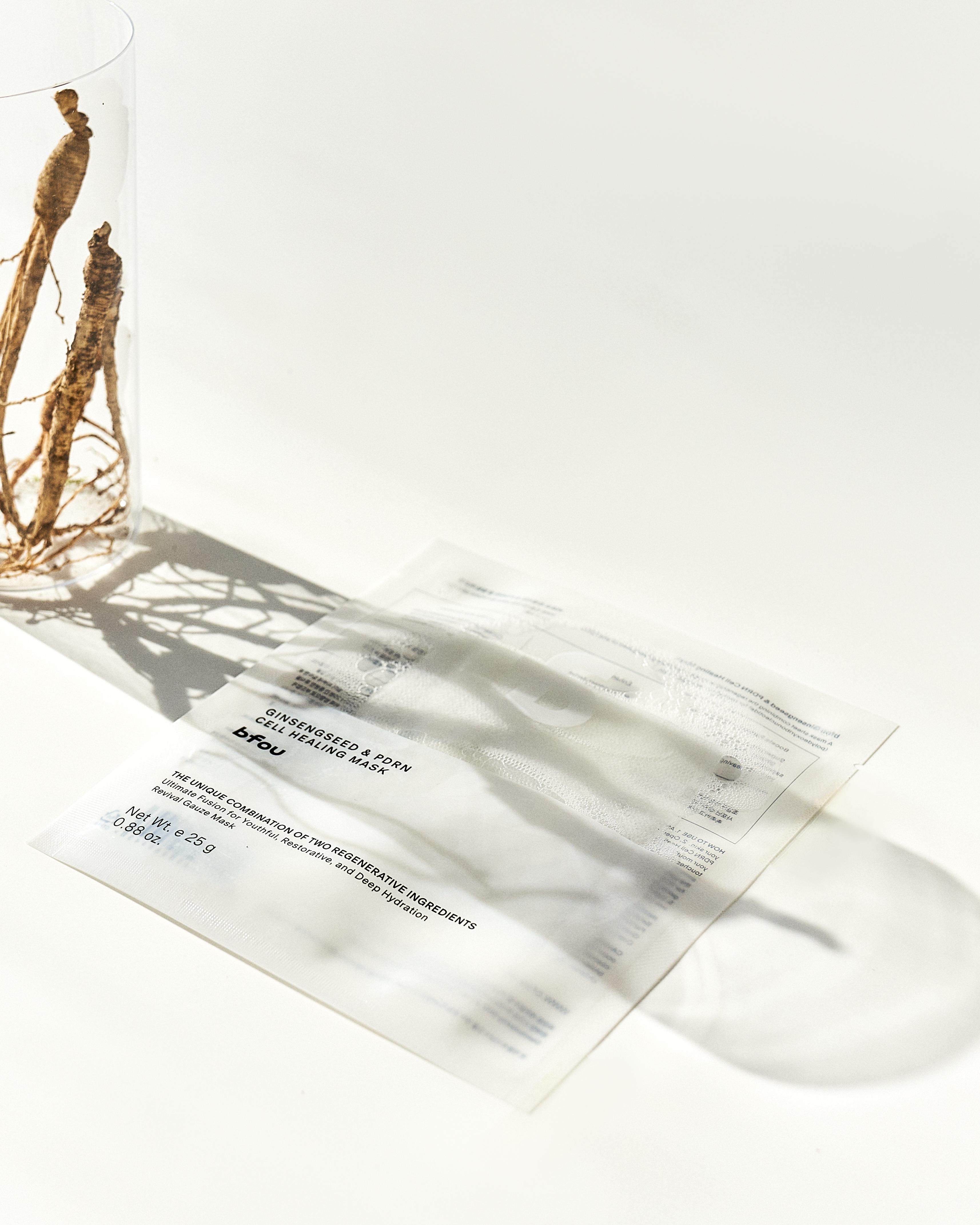 Ginseng Seed Sheet Mask for Skin Regeneration – PDRN, Ginseng Seed Oil &amp; Ginseng Water Formula