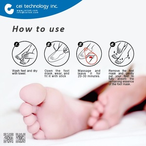 Good quality OEM ODM effective milky foot hand mask spa skin care