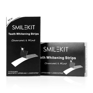 Home Use Active Carbon Whiten Tooth Charcoal Non Peroxide Teeth Whitening Strips Teeth with Private Label