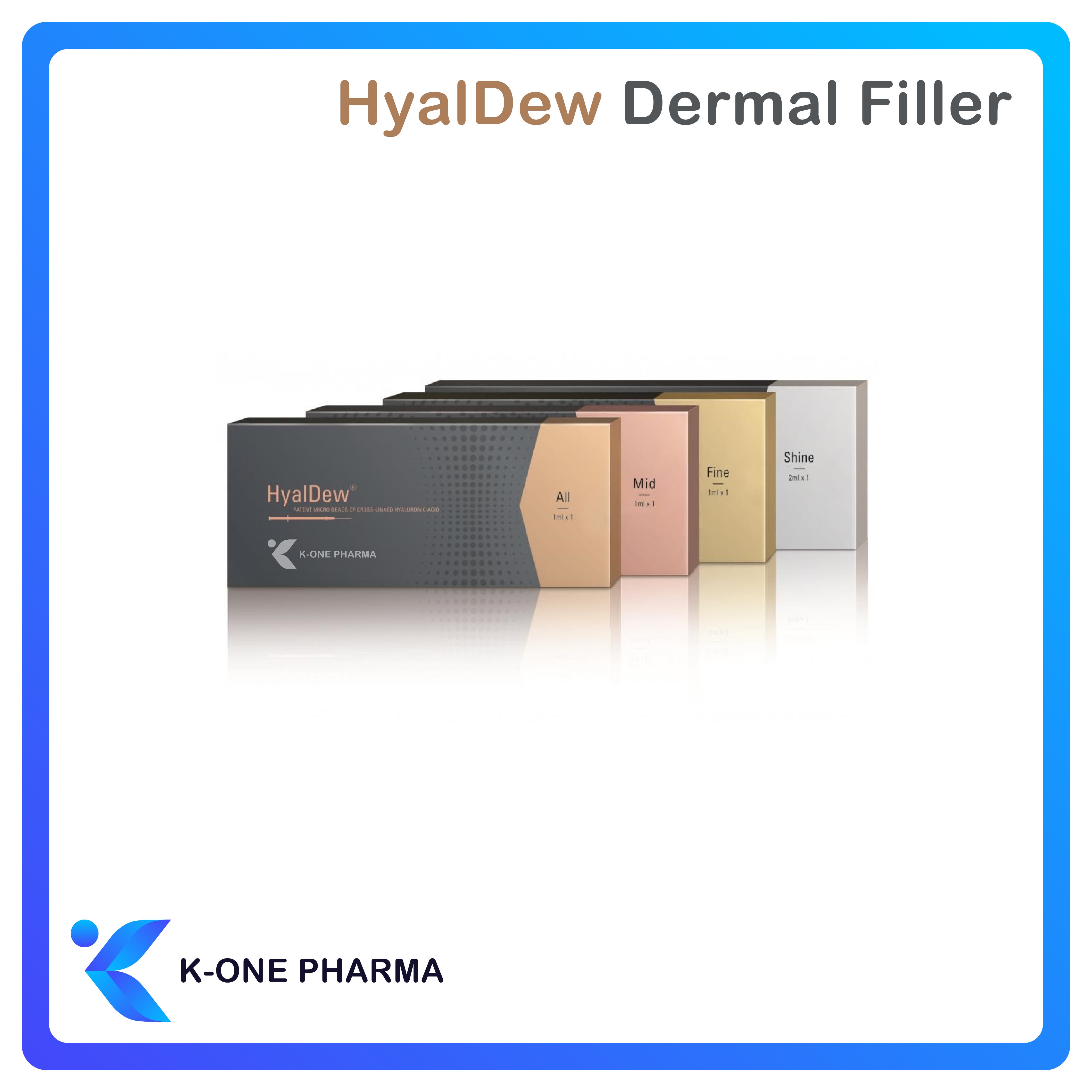 HYALDEW Dermal Filler Anti-aging Hydration Skin Rejuvenation Fine Lines and Wrinkles forehead lines