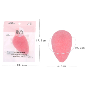Lameila washable face deeply cleansing sponge natural colorful wholesale exfoliator remover facial konjac sponge with bag B2177